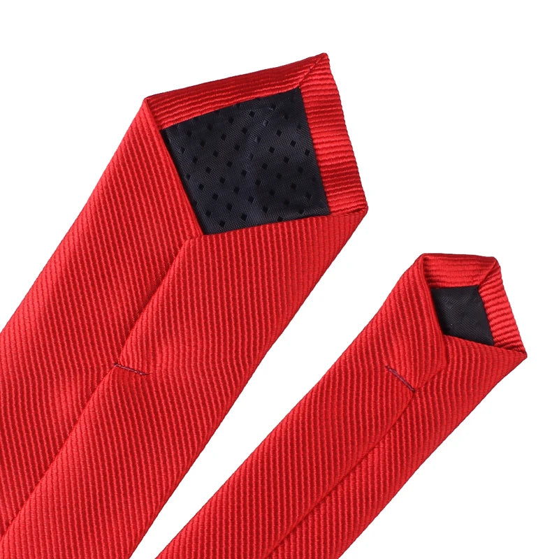 New Solid Ties for Men Casual Skinny Neck Tie Gravatas Business Mens Neckties Corbatas 6 cm Width Groom Tie For Party