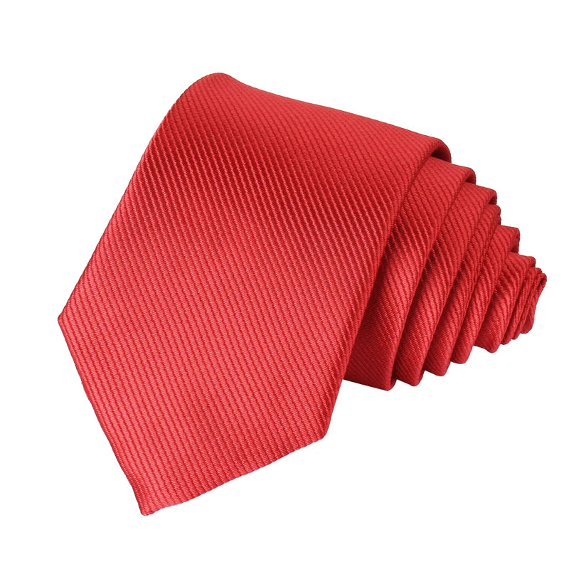 New Solid Ties for Men Casual Skinny Neck Tie Gravatas Business Mens Neckties Corbatas 6 cm Width Groom Tie For Party