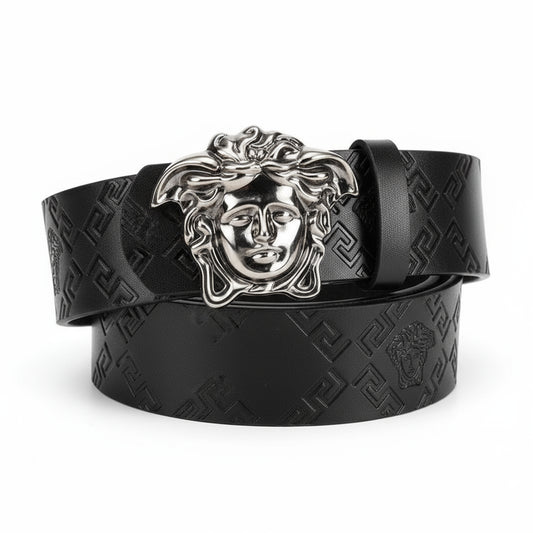 Medusa Leather Belt, Business Beauty Head Printed Belt, Jeans Belt, Youth Belt