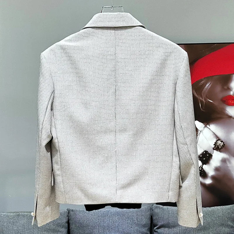 PFHQ Men's High Quality Suit Coat Versatile Short Design Handsome Outdoor Temperament Popular Chic Male Blazers Summer 21Z4970