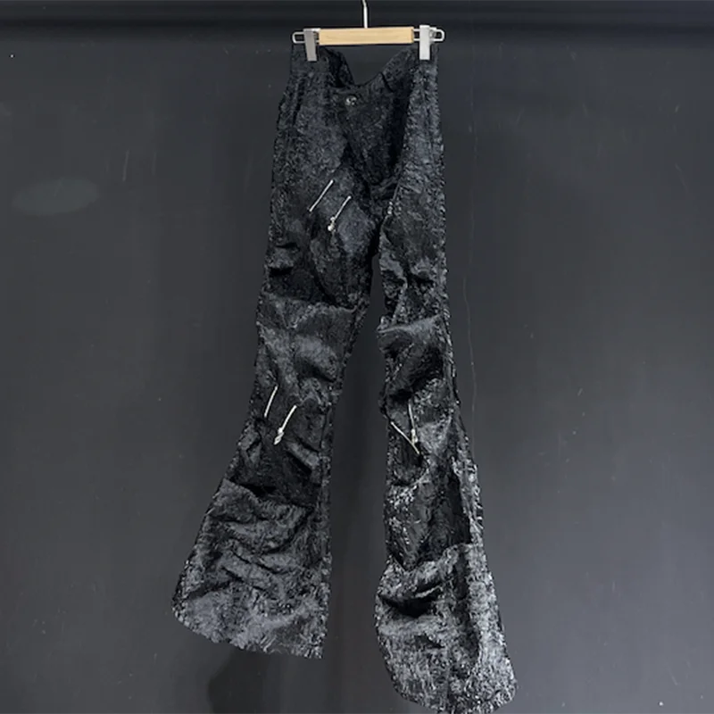 PFHQ Darkwear Niche 3D Cut Men's Pants Patchwork Zipper Handsome Haute Quality Luxury Advanced Straight Trousers Summer 21Z5037