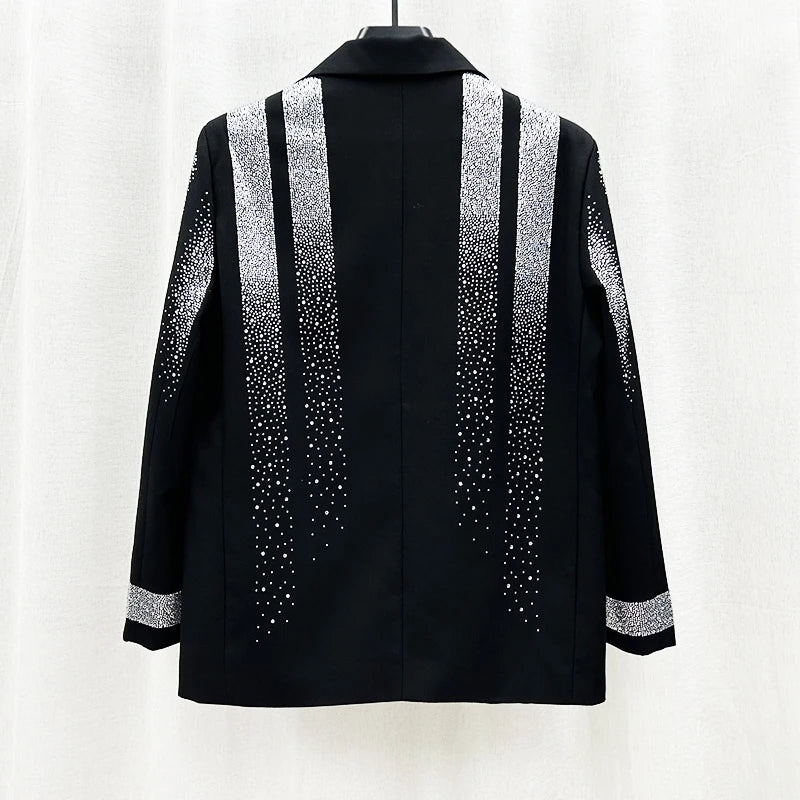 PFHQ Korean Temperament Blazers Men's Heavy Industry Hot Diamond Suit Jackets Trendy Handsome Ins Loose Cool Coat Autumn 21Z2344