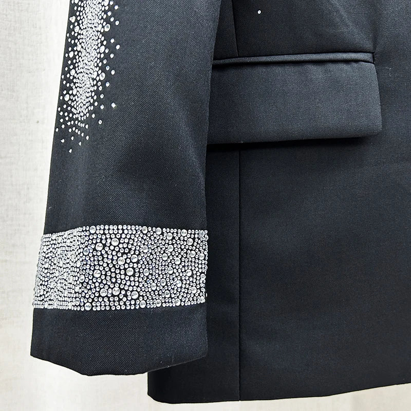 PFHQ Korean Temperament Blazers Men's Heavy Industry Hot Diamond Suit Jackets Trendy Handsome Ins Loose Cool Coat Autumn 21Z2344