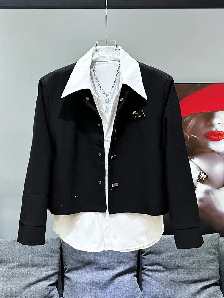PFHQ Men's Temperament Jackets Stand Collar Tide Single Breasted Haute Quality Personality Versatile Male Summer Coat 21Z4508