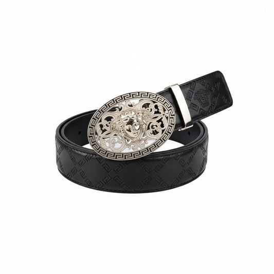 Genuine Leather Men's Belt for Business & Formal Wear, Stylish & Personalized, Online Celebrity Style