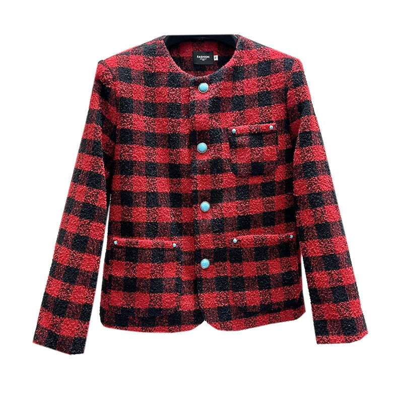 PFHQ New Short Men's Fashion Jacket 2024 Korea Fashion Single Breast Long Sleeve Contrast Color Casual Male Tops 21Z6186