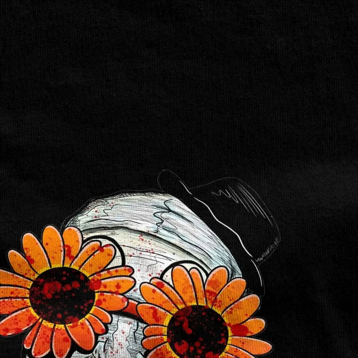 Men Women's Art The Clown Terrifier 2 Sunflower Sunglasses T Shirts Horror Movie Cotton Tops Fashion Tees Plus Size T-Shirt