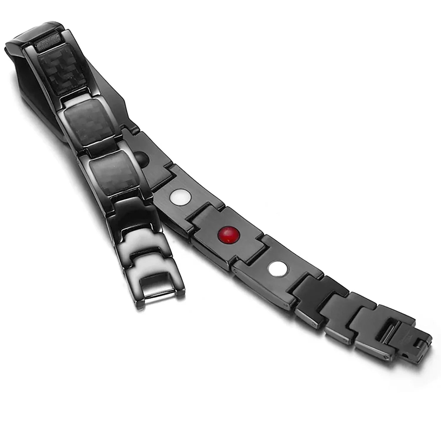 New in Men's Therapeutic Magnetic Bracelet Stainless Steel Black Jewelry Accessories with magnet Germanium Charms Gifts