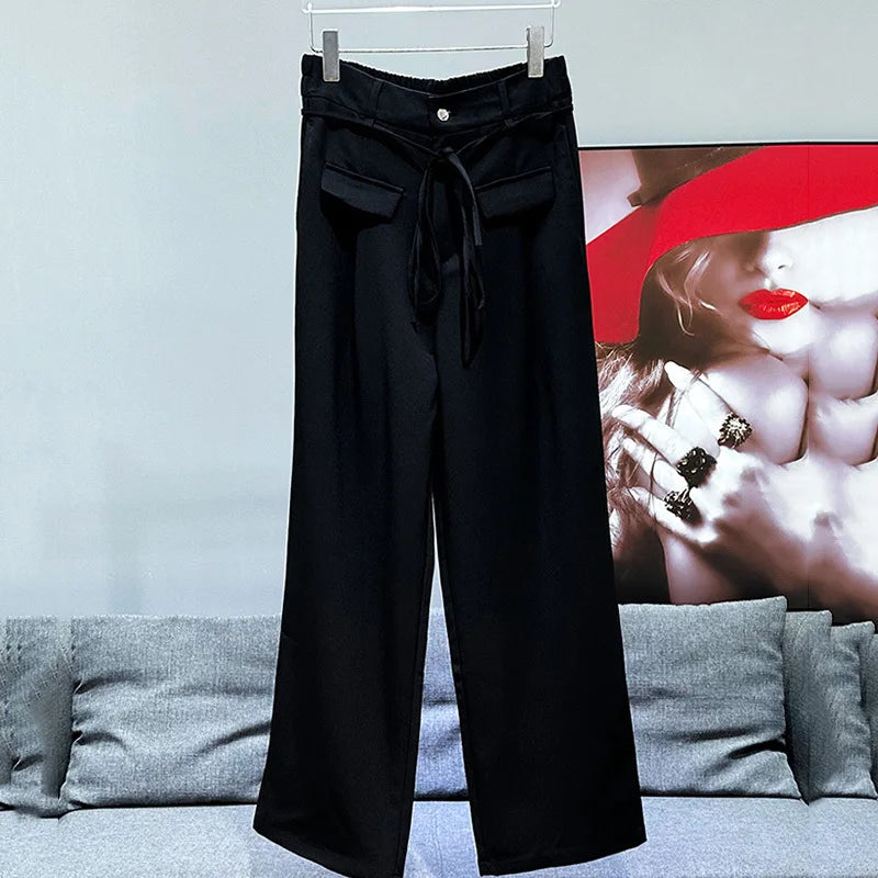 PFHQ Korean Fashion Versatile Men's Casual Straight Leg Pants 2024 Summer New Fashionable Loose Fitting Male Trousers 21Z5424