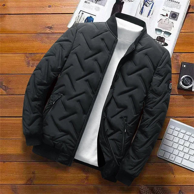 2024 Men's Warm Padded Jacket Autumn Winter Slim Fit Male Coat Casual Baseball Clothes Parka for Men Clothing Windbreaker 5XL