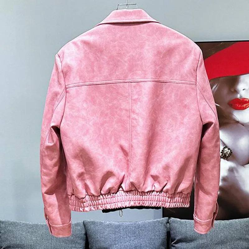 PFHQ 2024 New American Design Loose Versatile Men's Jacket 2024 Solid Color Turn-down Collar Single Breast Male Tops 21Z6684
