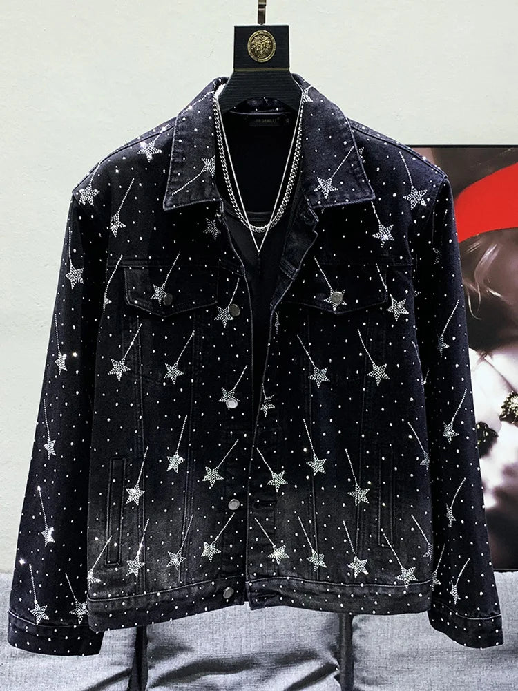 PFHQ Babysbreath Pattern Niche Design Men's Casual Suit Coat High Quality Street 2023 Spring Stylish Elegant Trendy Jackets New