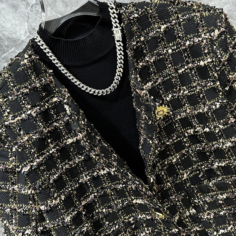 PFHQ Jacket Men Luxury Fashionable Trendy Woolen Niche Top Loose 2024 Long Sleeve Male Tops Korea Fashion Casual 21Z5594