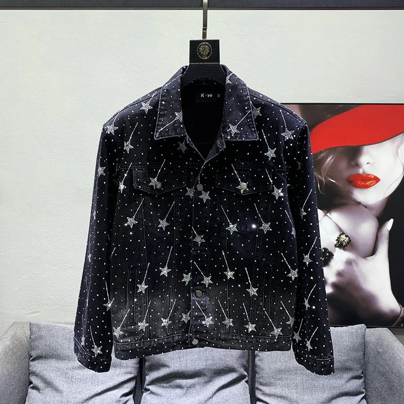 PFHQ Babysbreath Pattern Niche Design Men's Casual Suit Coat High Quality Street 2023 Spring Stylish Elegant Trendy Jackets New