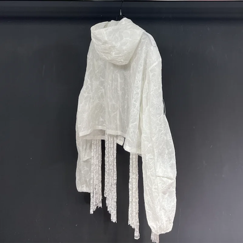 PFHQ Design Printed Summer Loose Design New Style 2024 With Hat Lace Up Long Sleeve New Fashion Male  Tops Casual 21Z5308