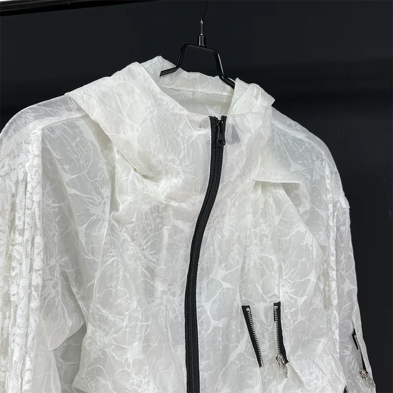 PFHQ Design Printed Summer Loose Design New Style 2024 With Hat Lace Up Long Sleeve New Fashion Male  Tops Casual 21Z5308