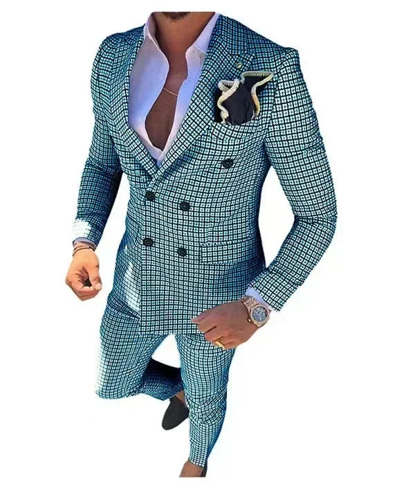 High Quality 2024 Peak Lapel Men Suits One Button Groom's Wedding Suit Sets of Clothes for Men Evening Dress Performancen