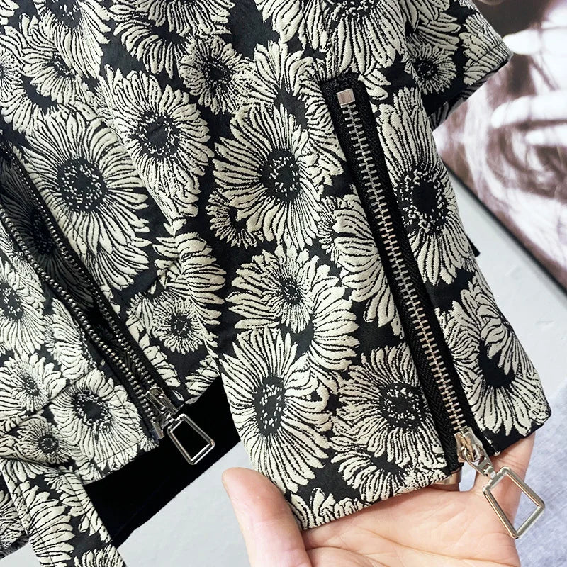 PFHQ Korean Men's Short Jacket Lapel Autumn Fashion Trend Casual Zipper Decoration Contrast Color Male Tops Loose 21Z6246