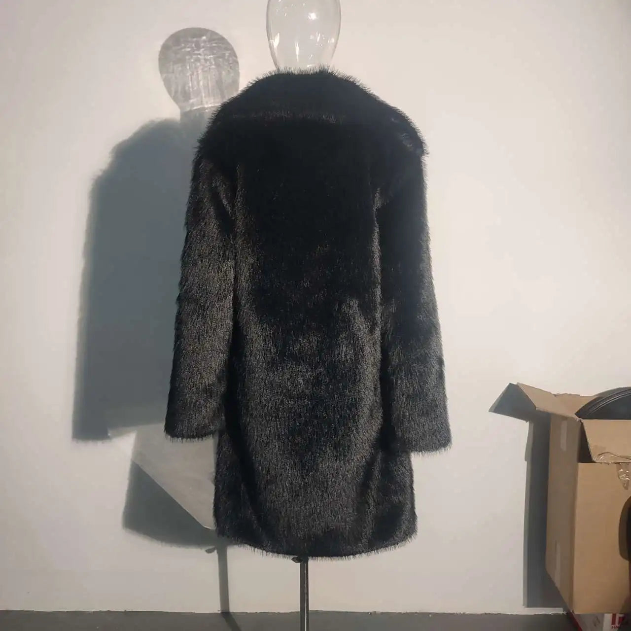 PFHQ 2023 Winter New Men's Long Fox Hair Coat Fashion Handsome Trendy Casual Imitation Fur Thickened Windbreaker Clothes 21Q4434